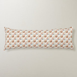 Easter Bunny Seamless Fabric – Pastel Cute Rabbit  Body Cushion