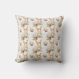 Easter Bunny Seamless Fabric – Pastel Cute Rabbit  Cushion