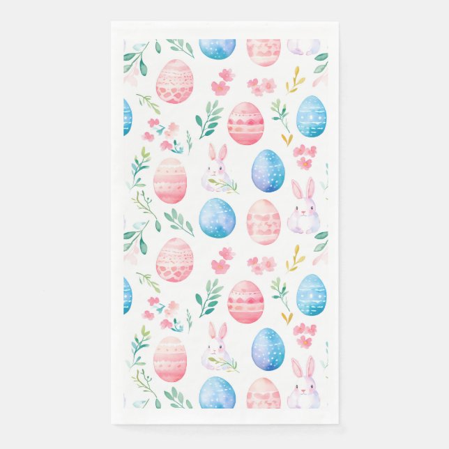 Easter Bunny - Seamless Patterns Tissue Paper Napkin (Front)