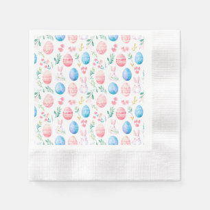 Easter Bunny - Seamless Patterns Tissue Paper Napkin