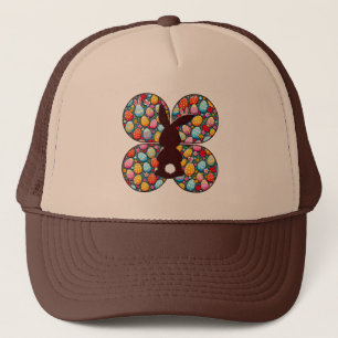 Easter Bunny Silhouette – Colorful Egg - cap