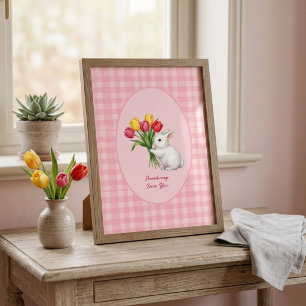 Easter Bunny Sketch Print - Rabbit Wall Art