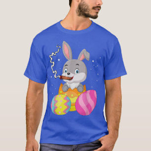 Easter Bunny Smoking a Cigar Easter Egg T Outfit T-Shirt