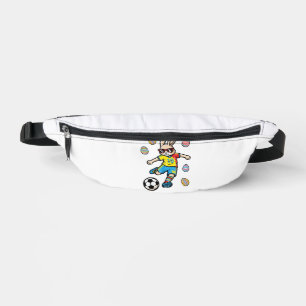 Easter Bunny Soccer Kick Rabbit Football Boys Kids Bum Bags