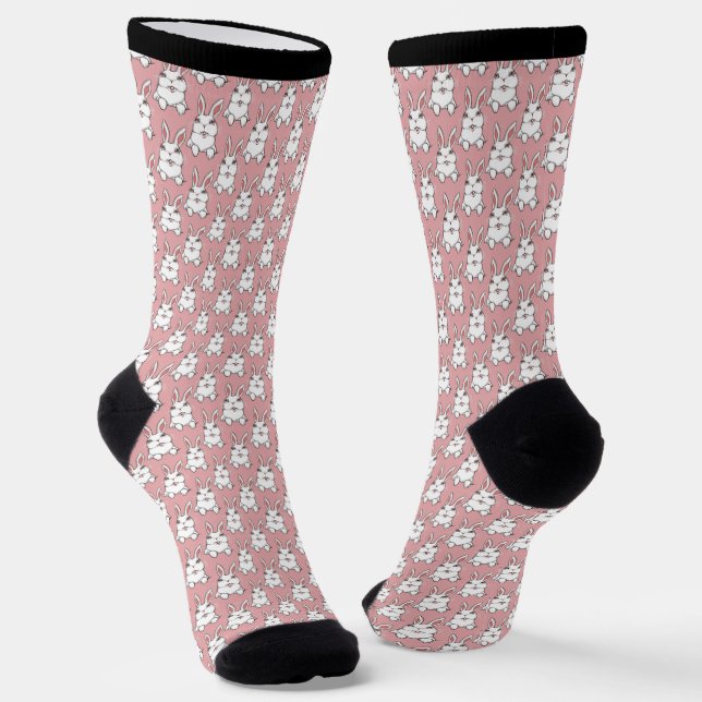 Easter Bunny Socks Festive Easter Socks Customise (Angled)