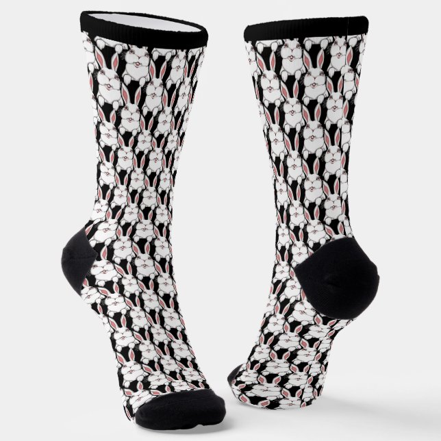 Easter Bunny Socks Festive Easter Socks Customize (Angled)