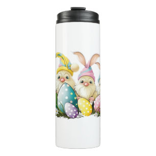 Easter Bunny Spring Cute Gnome Easter Egg Hunting  Thermal Tumbler