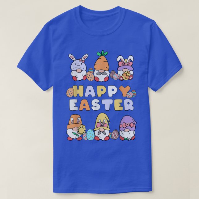 Easter Bunny Spring Gnome Happy Easter as Egg Hunt T-Shirt (Design Front)