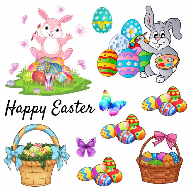 Easter Bunny Spring Holiday Colourful & Fun Window (Creator Uploaded)