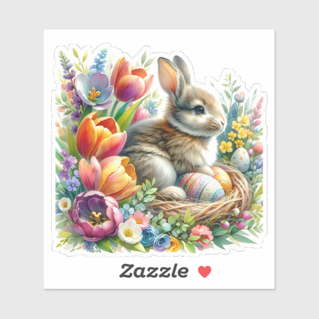 Easter Bunny Springtime Holiday Cheerful Fun (Sheet)