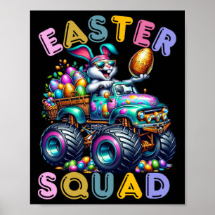Easter Bunny Squad Humour Egg Hunting Day Poster