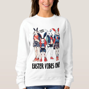 Easter Bunny Squad Trendy Streetwear Sweatshirt