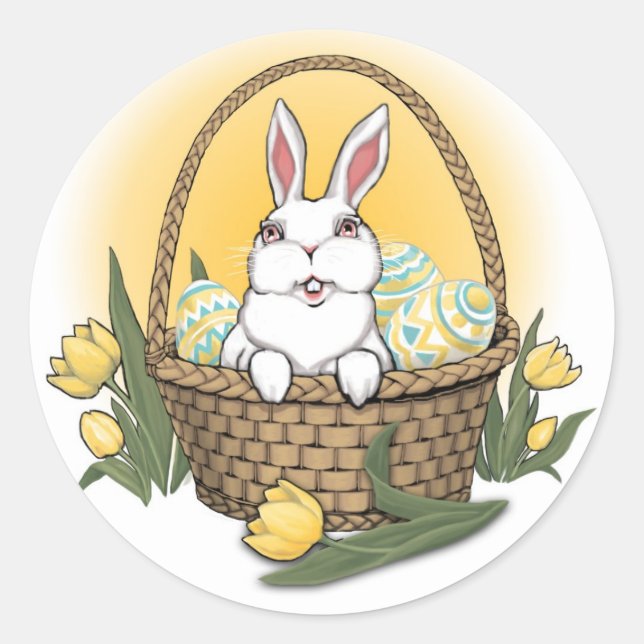 Easter Bunny Stickers Classic Easter Stickers (Front)