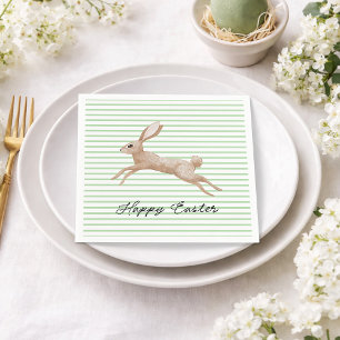 Easter Bunny Striped Napkin