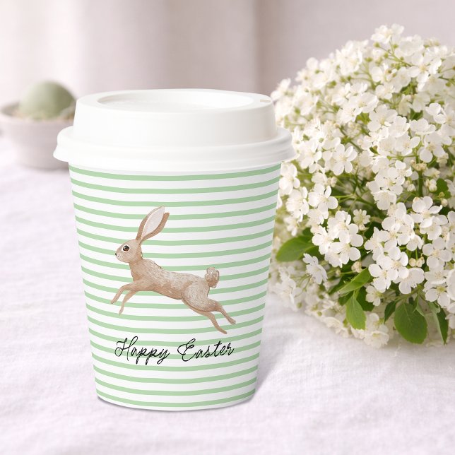 Easter Bunny Striped  Paper Cups (Creator Uploaded)