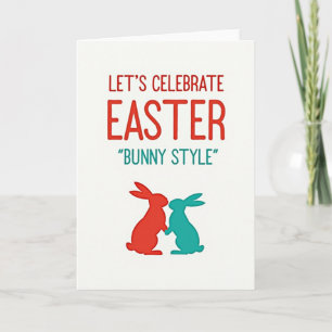 Easter Bunny Style Message Card
