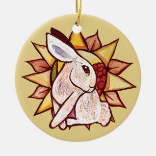 Easter Bunny Sunshine Spring Ceramic Tree Decoration