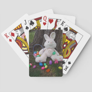 Easter Bunny Taking A Break Playing Cards