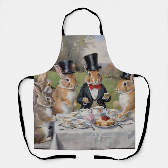Easter Bunny Tea Party Apron (Front)