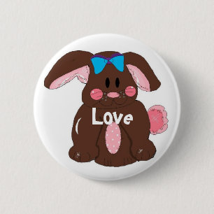 Easter Bunny Time 6 Cm Round Badge