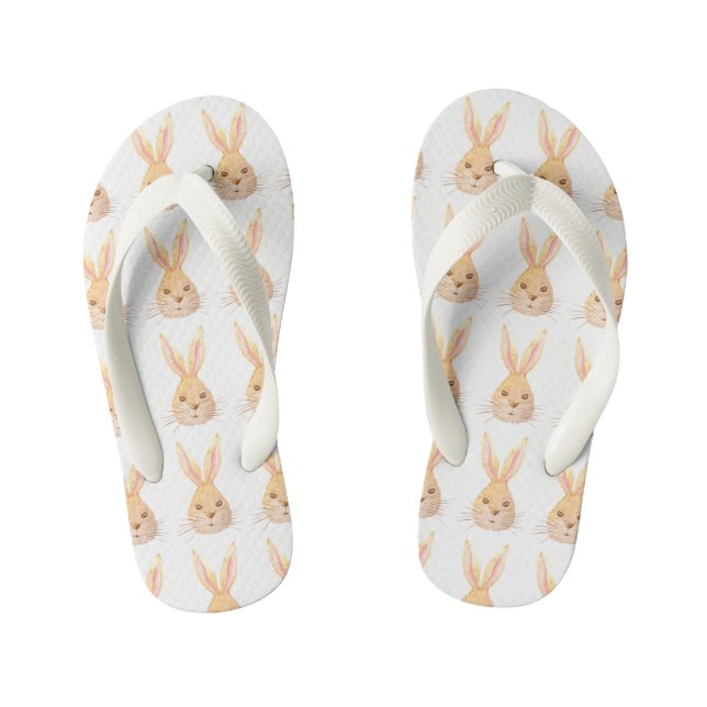 Easter Bunny (Toddler) Kid's Jandals (Footbed)