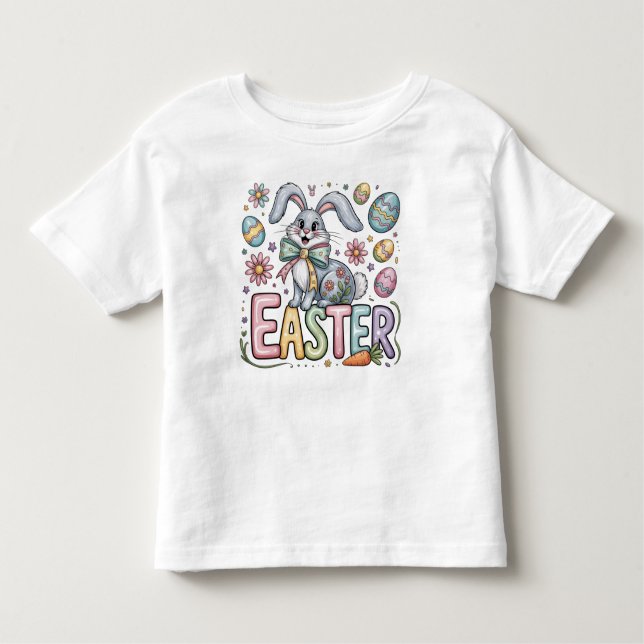 Easter Bunny Toddler T-Shirt (Front)