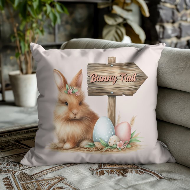 Easter Bunny Trail Cushion (Creator Uploaded)