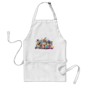 Easter Bunny Watercolor Coffee Drinks Standard Apron