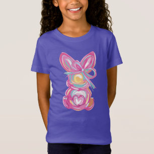 Easter Bunny Watercolor Pastel Brushstroke T-Shirt