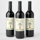 Easter Bunny  Wine Label