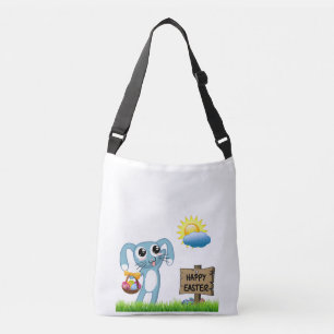Easter Bunny wishes a Happy Easter Crossbody Bag