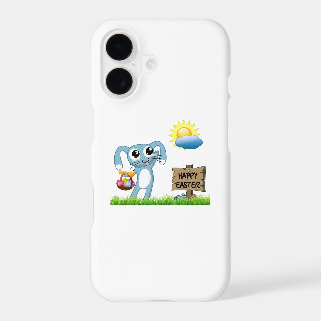Easter Bunny wishes a Happy Easter Samsung Galaxy Case (Back)