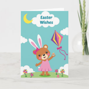 Easter Bunny Wishes Card