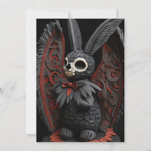 Easter Bunny with a Dark Twist Holiday Card