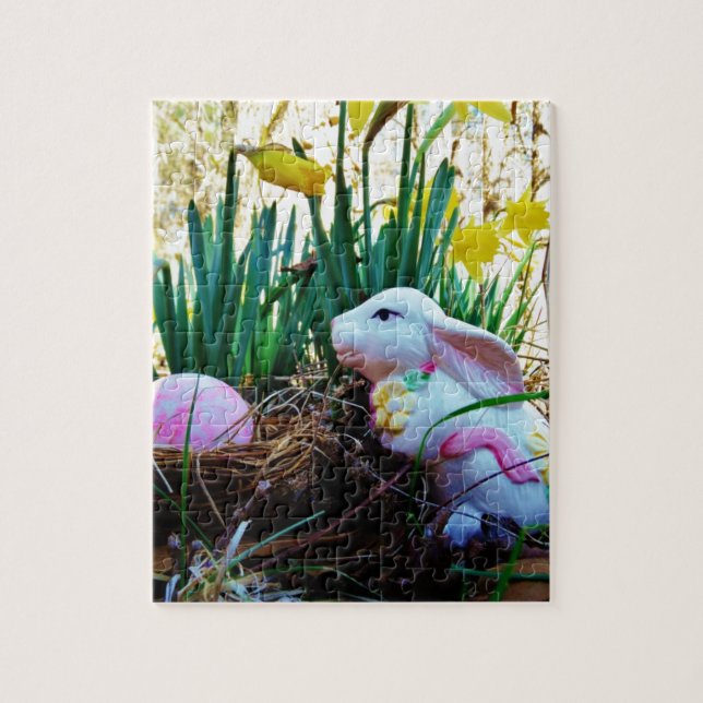 Easter Bunny with a pink egg Jigsaw Puzzle (Vertical)