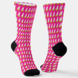 Easter Bunny with Basket of Eggs Socks