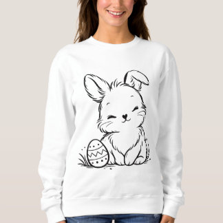 Easter bunny with Easter egg Sweatshirt