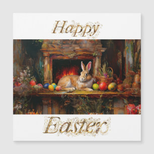 Easter bunny with Easter eggs Happy Easter