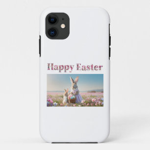 Easter bunny with Easter Eggs Happy Easter Case-Mate iPhone Case