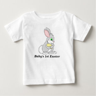 Easter Bunny with Egg Personalised Baby T-Shirt