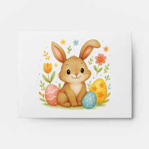 Easter Bunny with Eggs Envelope