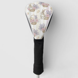 Easter Bunny with Eggs Spring Pastel Pattern (11) Golf Head Cover