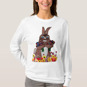EASTER BUNNY WITH FLOWERS T-Shirt