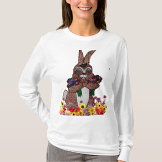 EASTER BUNNY WITH FLOWERS T-Shirt