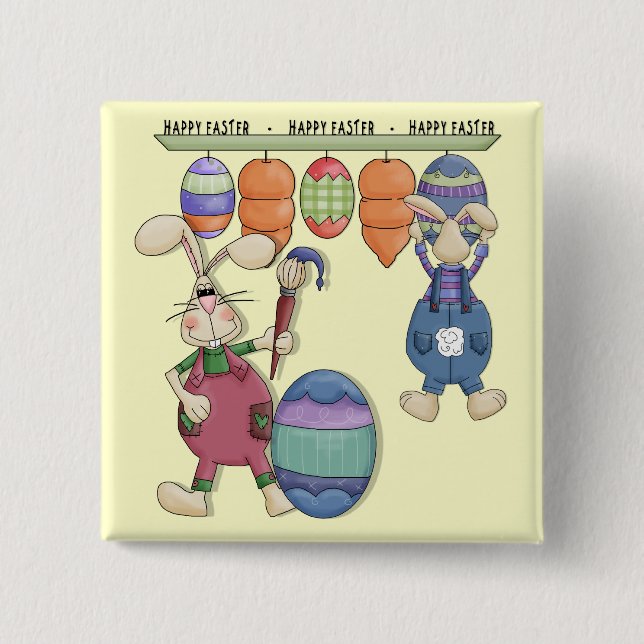 Easter Bunny Workshop Button (Front)