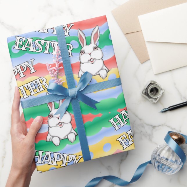 Easter Bunny Wrapping Paper Personalised Paper (Gifting)