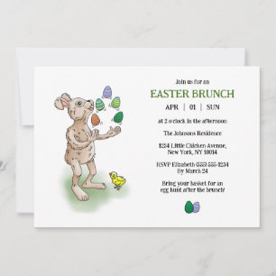 Easter Bunny's Brunch Invitation