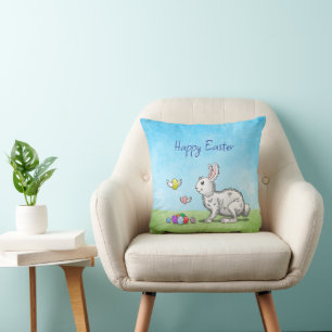 Easter Bunny's Egg Hunt Cushion