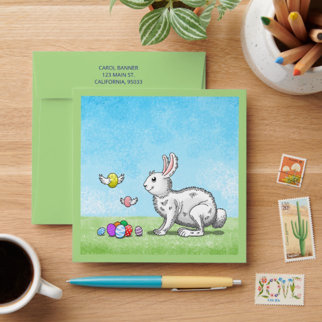 Easter Bunny's Egg Hunt Envelope (Desk)