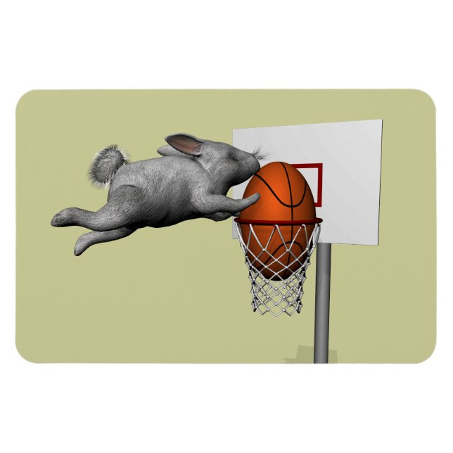 Easter Bunny's Perfect Slam Dunk Magnet (Horizontal)